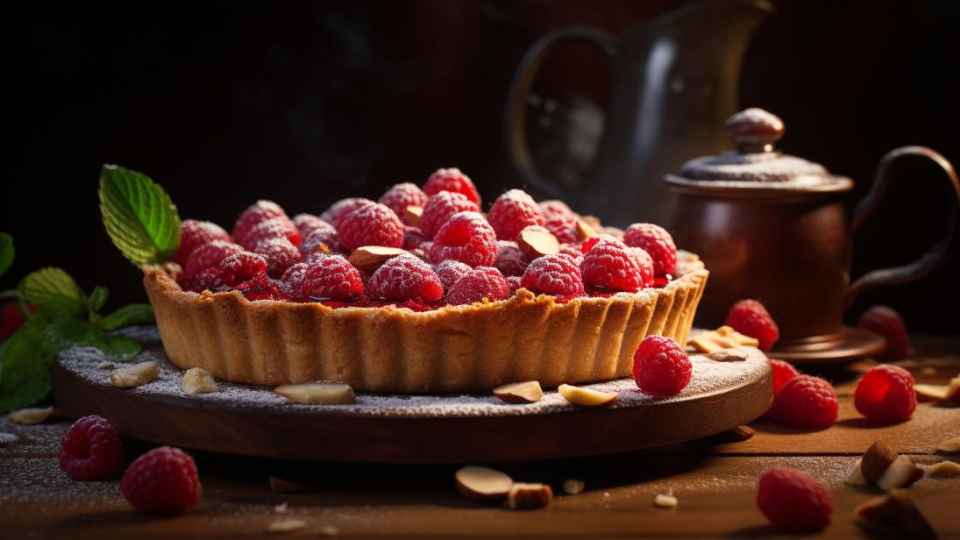 Crostata Chetogenica con Lamponi e Cacao