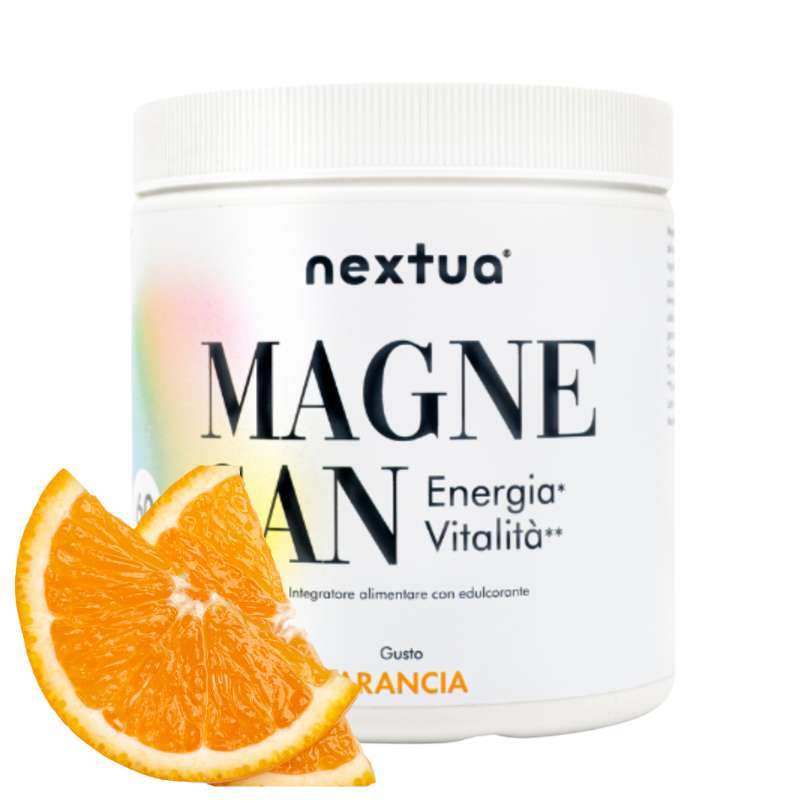 Nextua Magnesio carbonato Magnesan gusto arancia