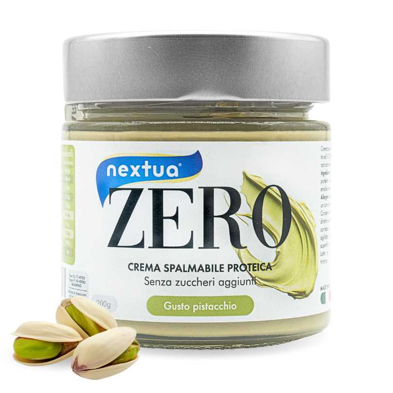 Nextua Crema spalmabile proteica gusto pistacchio adatta alla dieta chetogenica e a colazioni proteiche