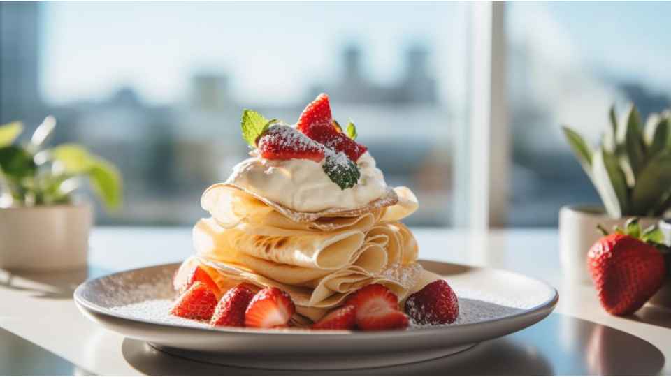 Crepes light con Farina di Avena alla Fragola