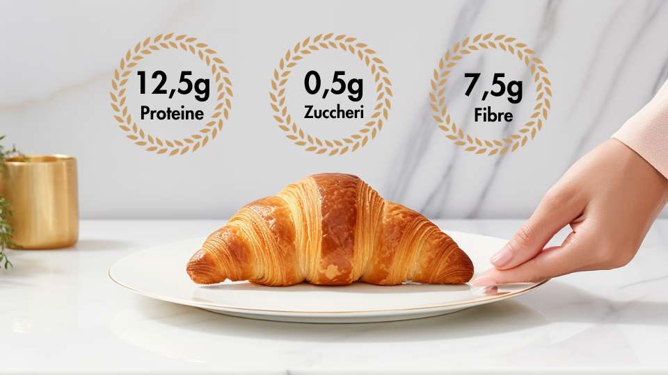 Nextua cornetto proteico croissant zero zuccheri per la dieta chetogenica colazione proteica