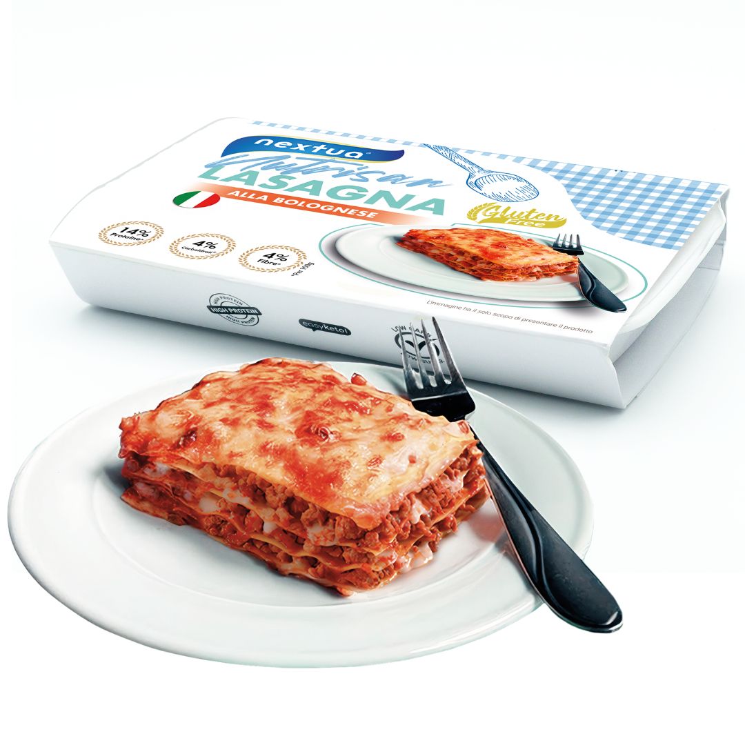 Nextua lasagna proteica dieta chetogenica senza glutine