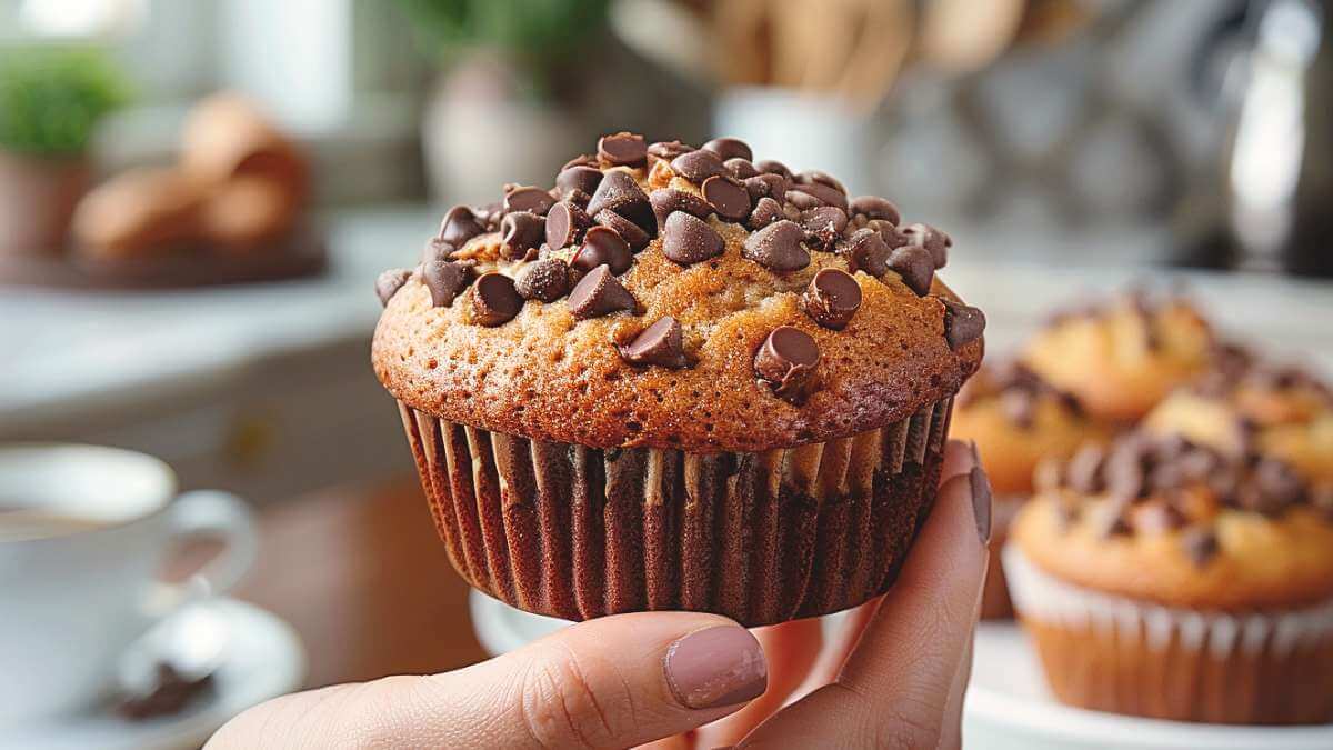 Muffin proteico gocce di cioccolato di Nextua per dieta chetogenica